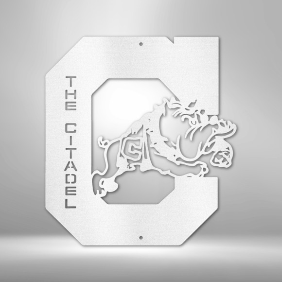 Citadel Bulldog Steel Sign Laser Cut Powder Coated Home & Office Metal Wall Deco